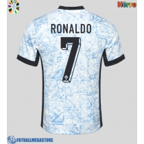 Fotballdrakt Herre Portugal Cristiano Ronaldo #7 Bortedrakt EM 2024 Kortermet